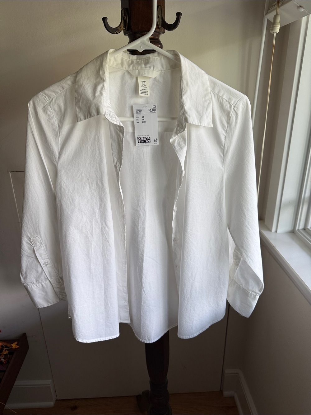 H&M White Women’s Casual Button-Down Shirt